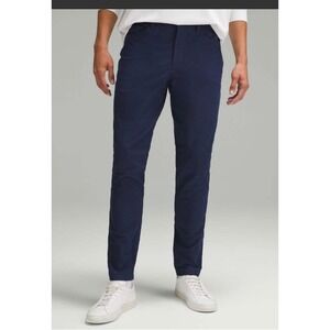 Lululemon ABC Slim Fit Pants Utilitech Mens Sz 31‎ Navy Blue 5 Pocket Activewear